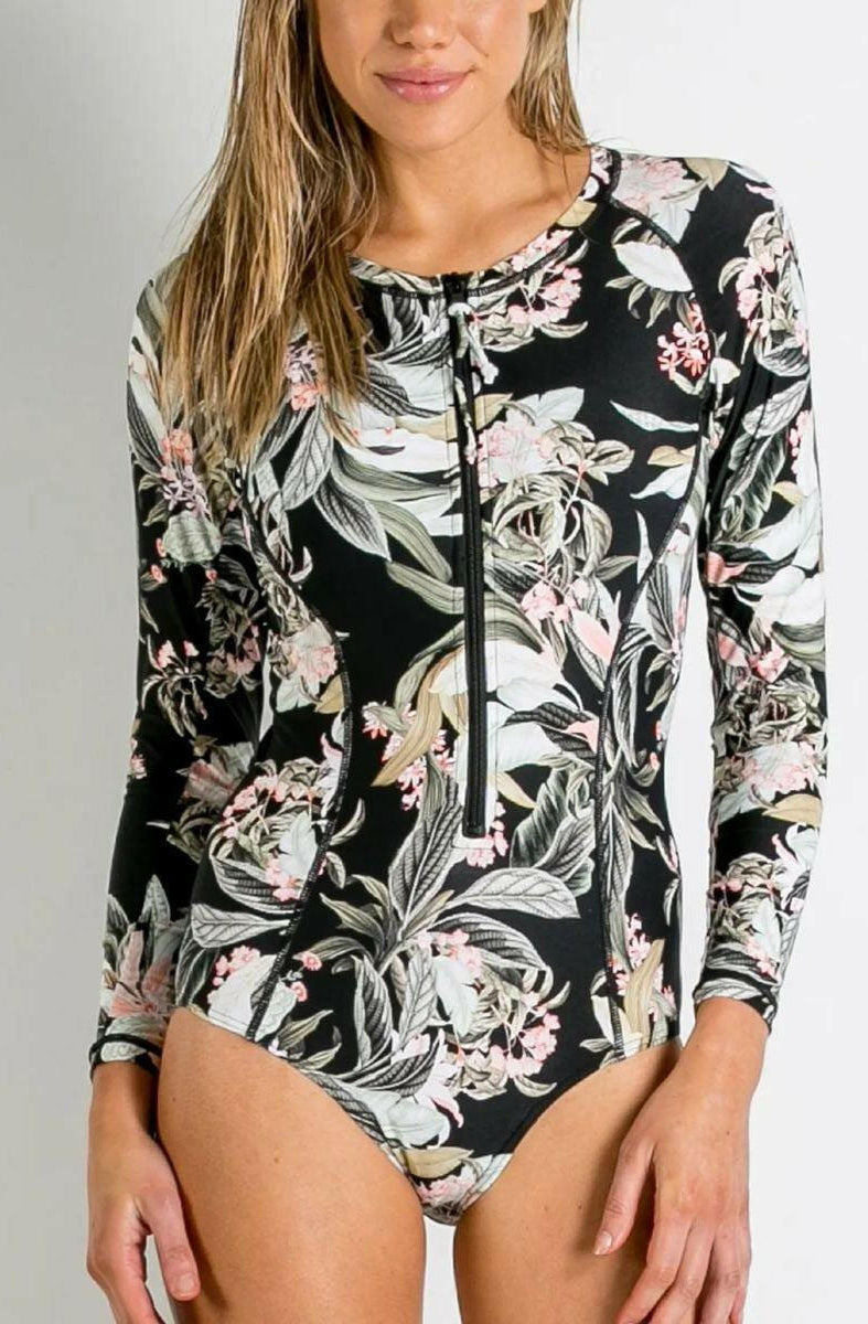 Sunseeker SS91732 La Jungle Seasport Surf Sun Suit One Piece Black.