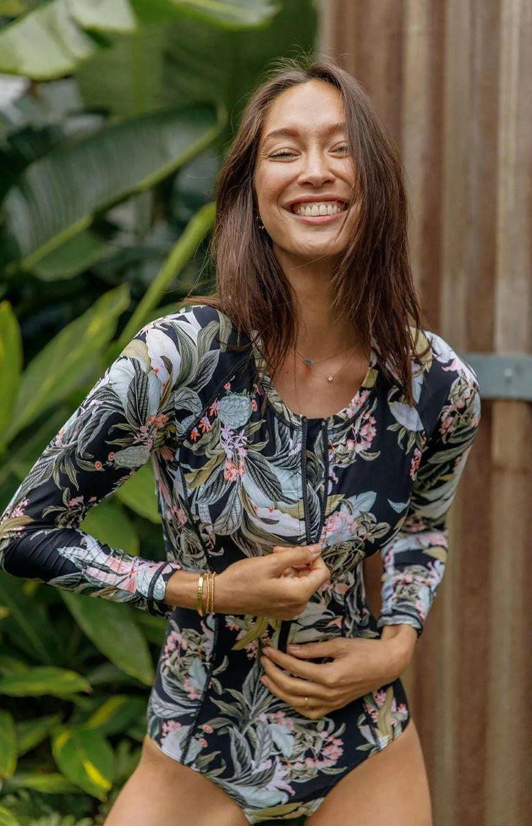 Sunseeker SS91732 La Jungle Seasport Surf Sun Suit One Piece Black.