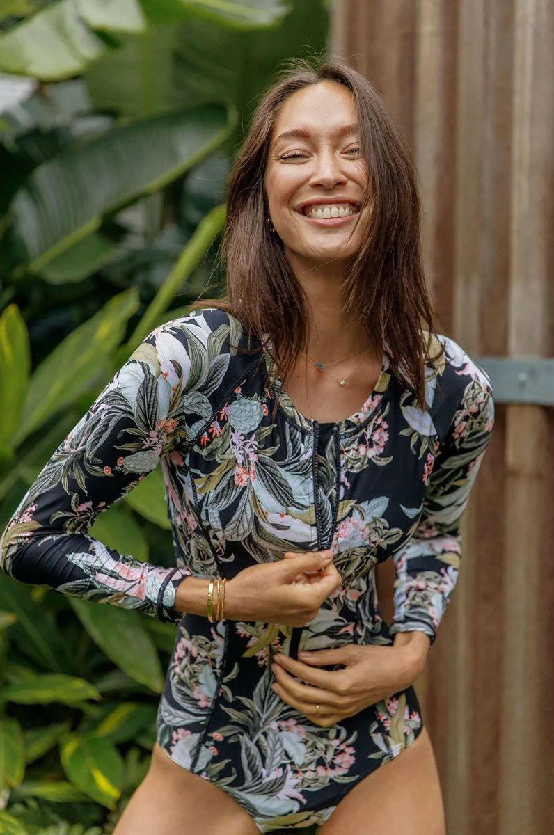 Sunseeker SS91732 La Jungle Seasport Surf Sun Suit One Piece Black.