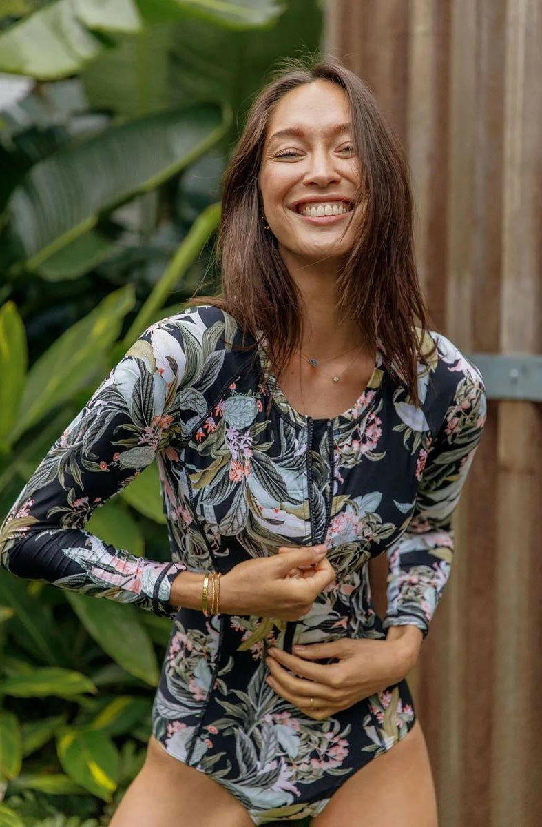 Sunseeker SS91732 La Jungle Seasport Surf Sun Suit One Piece Black.