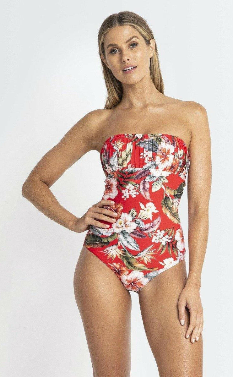 Isla Sunseeker Pintuck Bandeau One Piece.