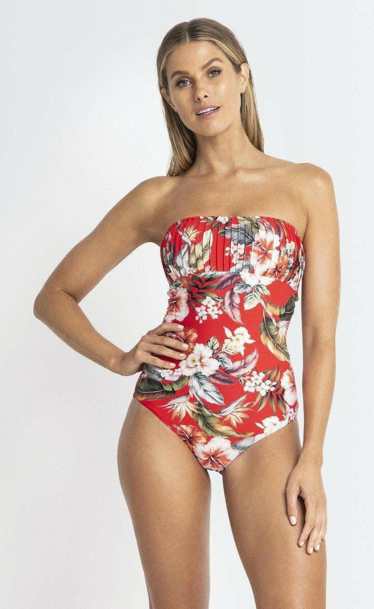 Isla Sunseeker Pintuck Bandeau One Piece.