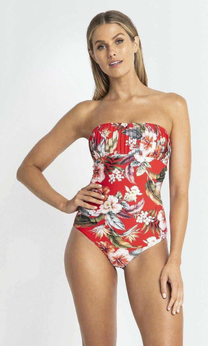 Isla Sunseeker Pintuck Bandeau One Piece.