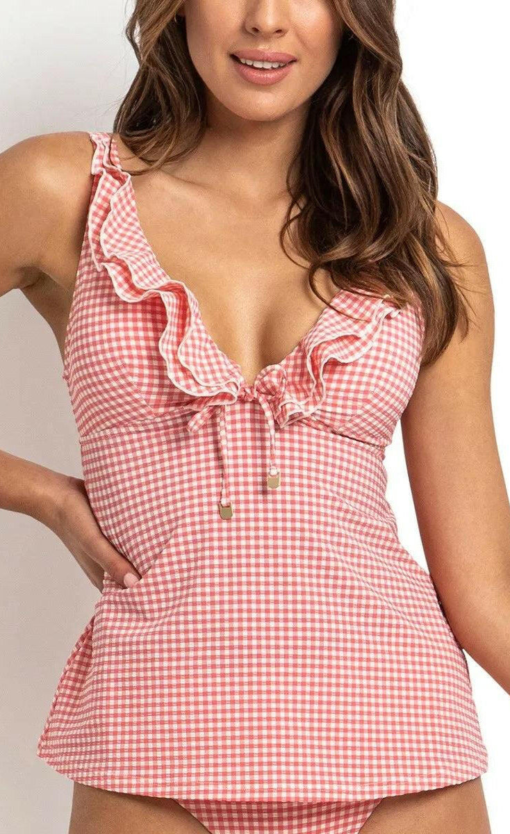 Sunseeker Gidget Frill A-Line Singlet Pink.