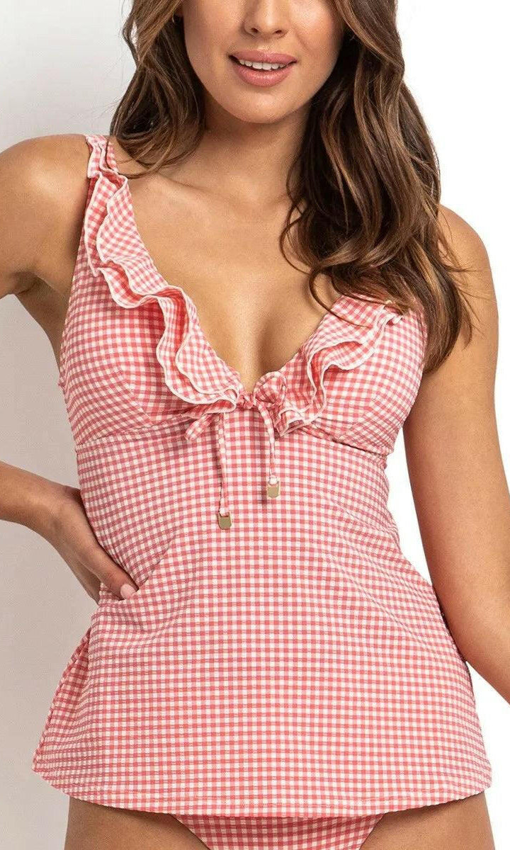 Sunseeker Gidget Frill A-Line Singlet Pink.