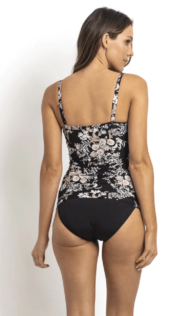 Sunseeker Chelsea Twist Front Singlet Black.