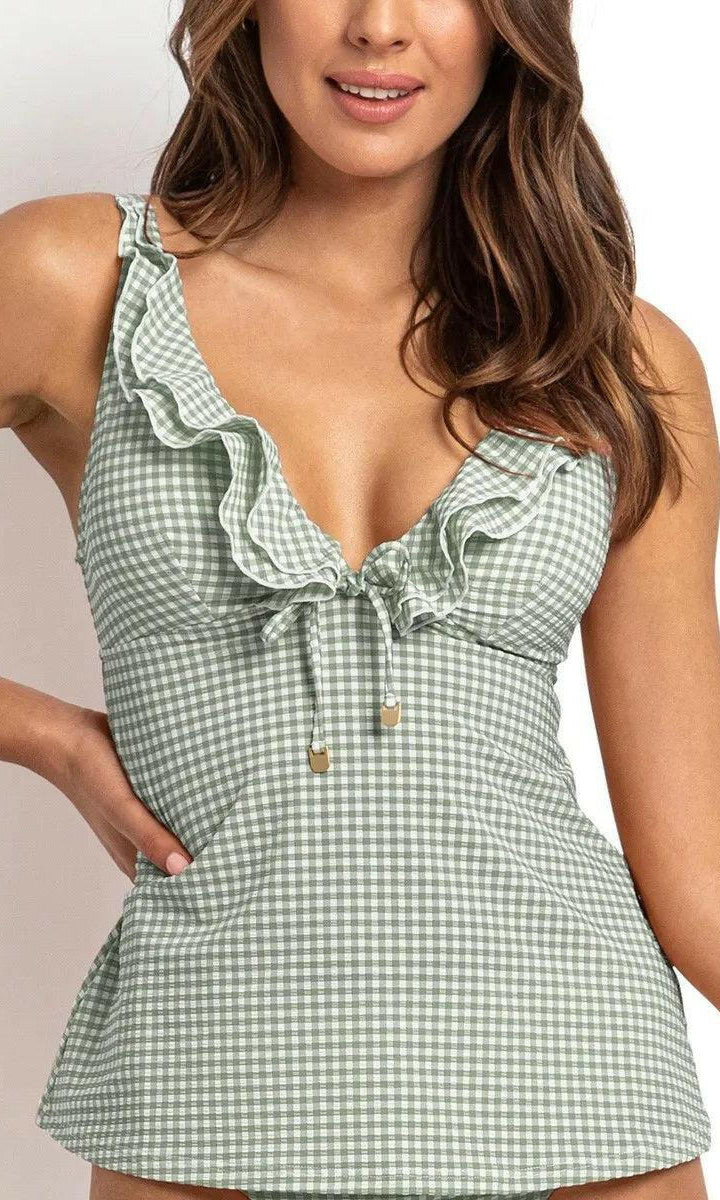 Sunseeker SS12319 Gidget Frill A-Line Singlet Sage.