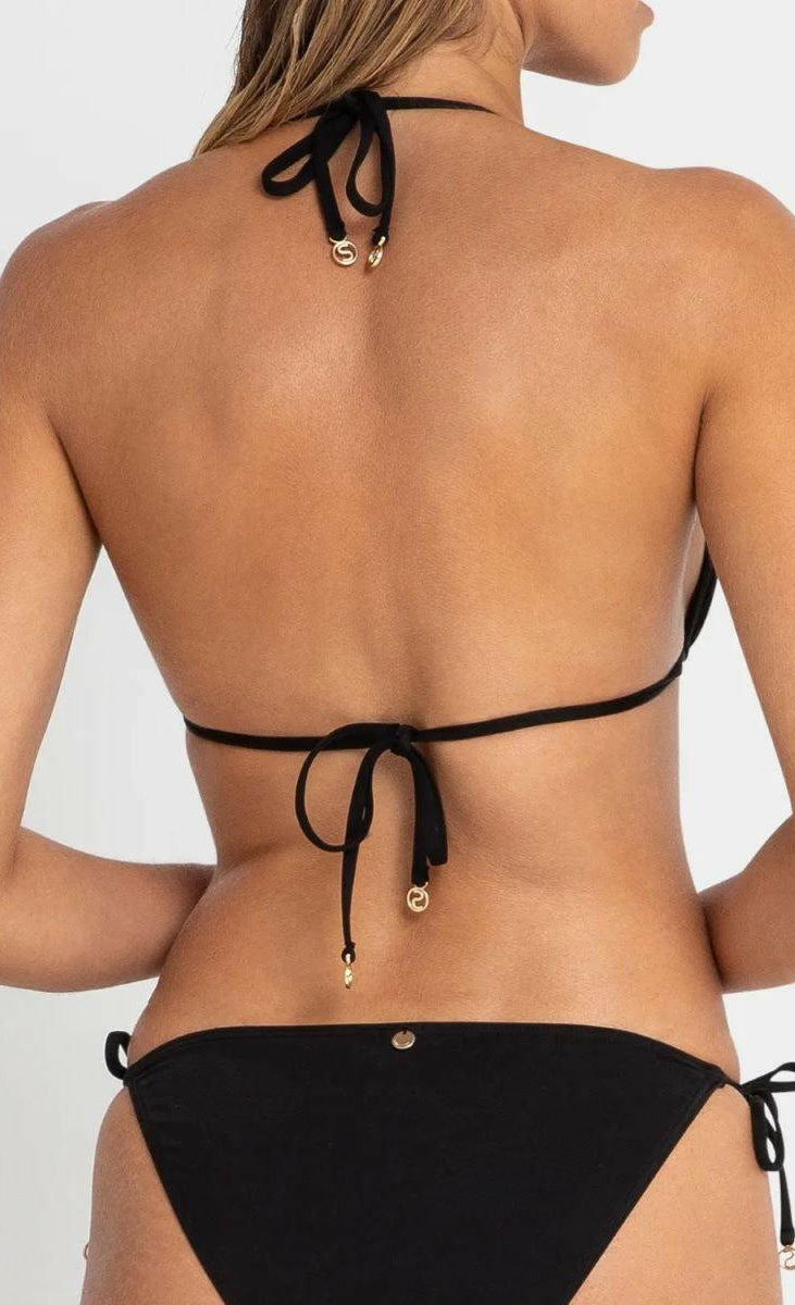 Sunseeker SS11967 Luxe Tri Bikini Top Bra Black.
