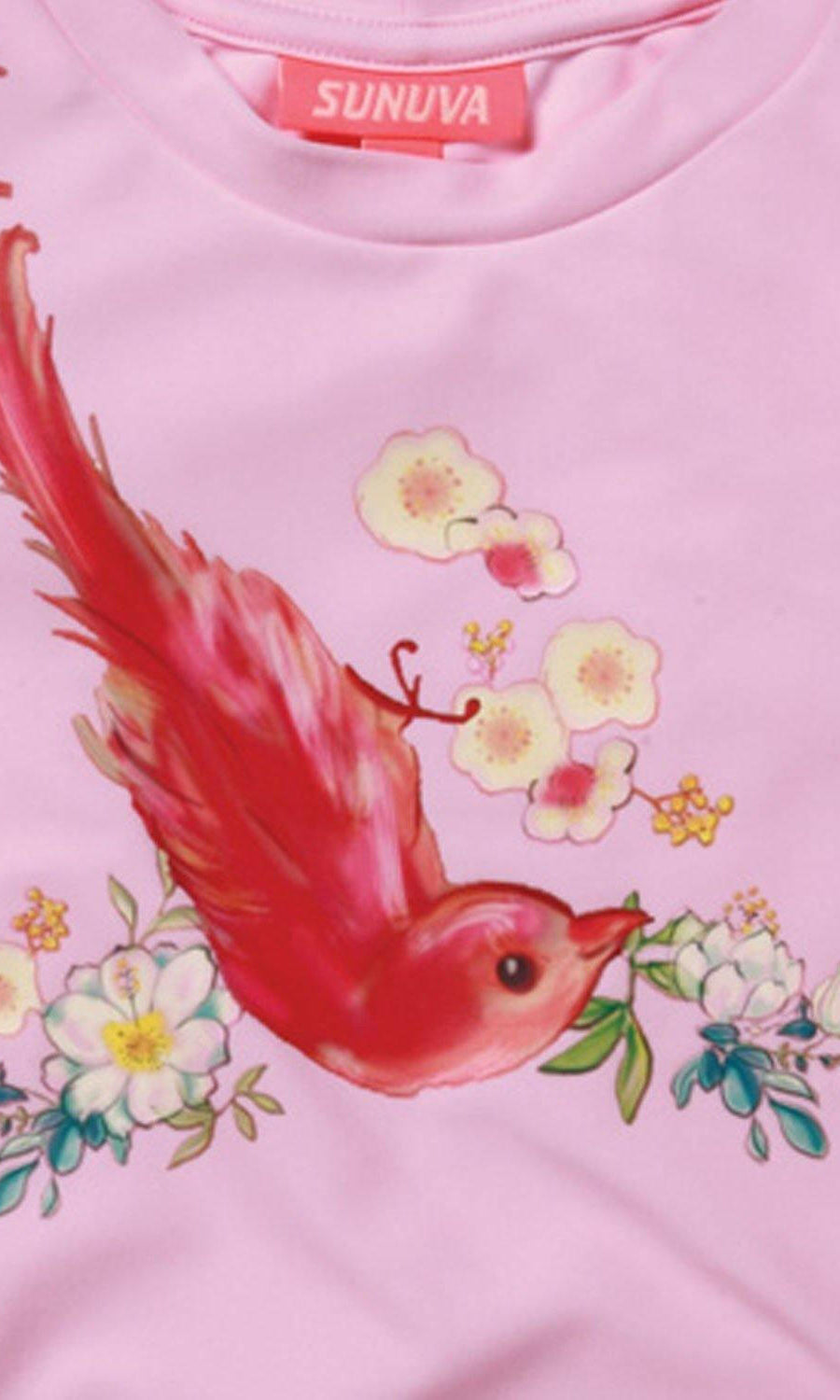 S5190/2-3 Girls Birds Of Paradise Rash Vest - Sunuva.