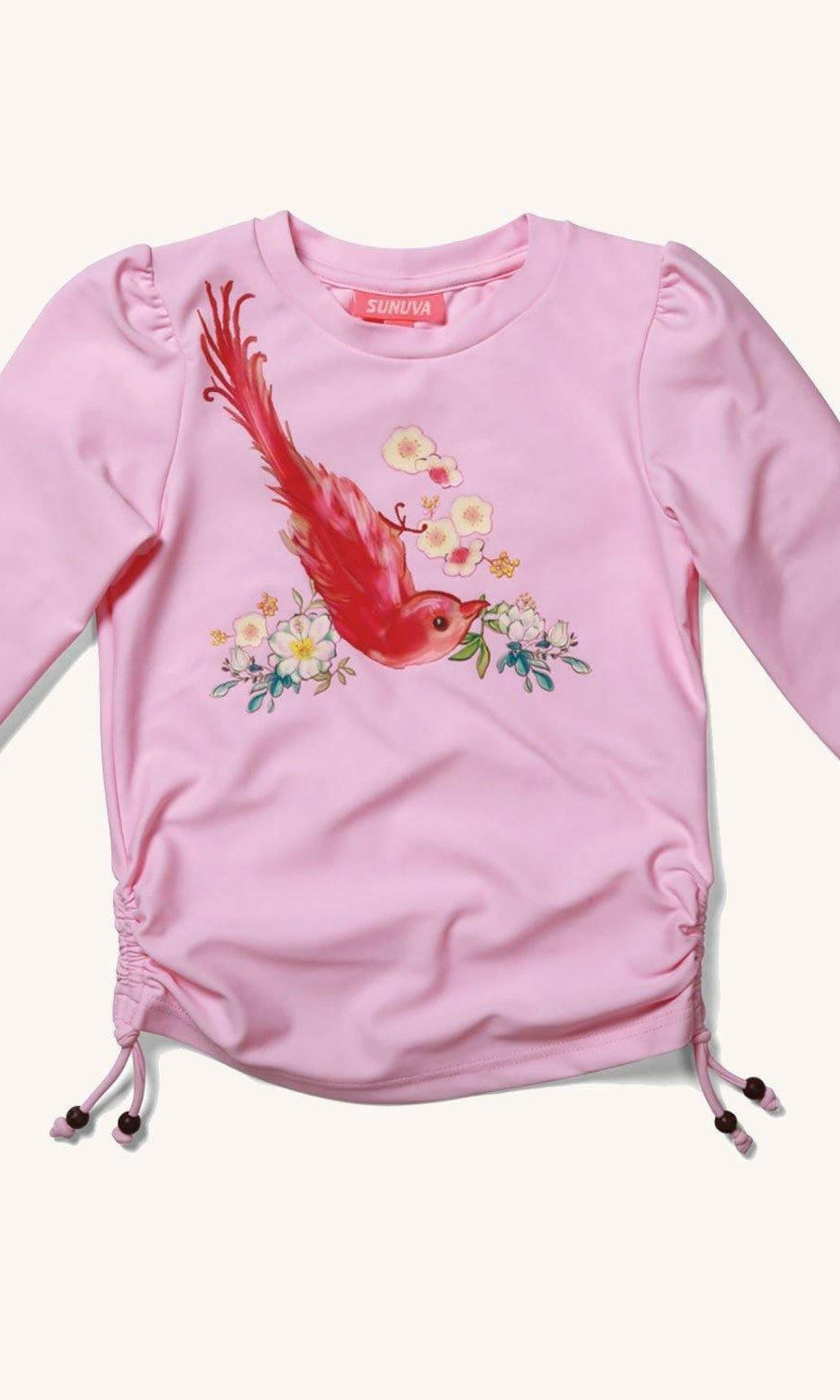 S5190/2-3 Girls Birds Of Paradise Rash Vest - Sunuva.