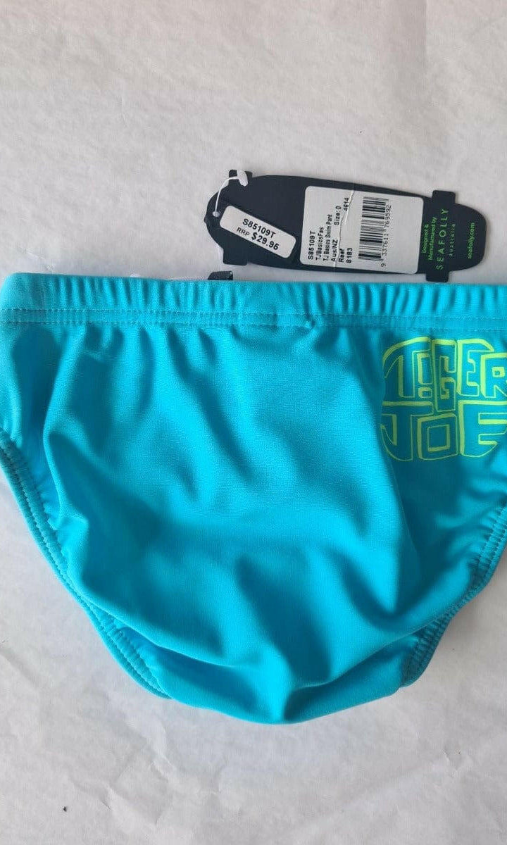Seafolly Tiger Joe Reef Blue Swim Pant.