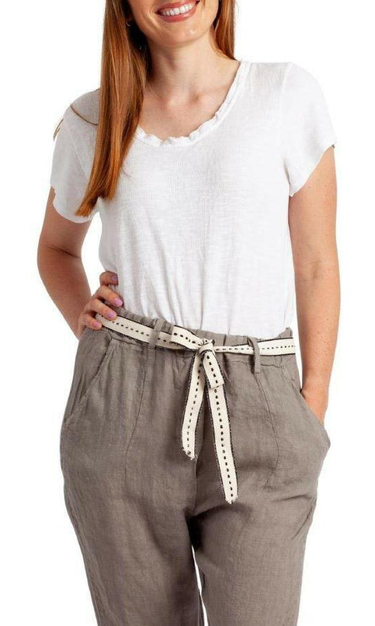 Vera May Annucci Soft 100% Italian Linen Pant.