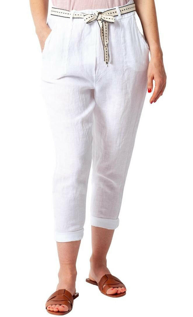 Vera May Annucci Soft 100% Italian Linen Pant.
