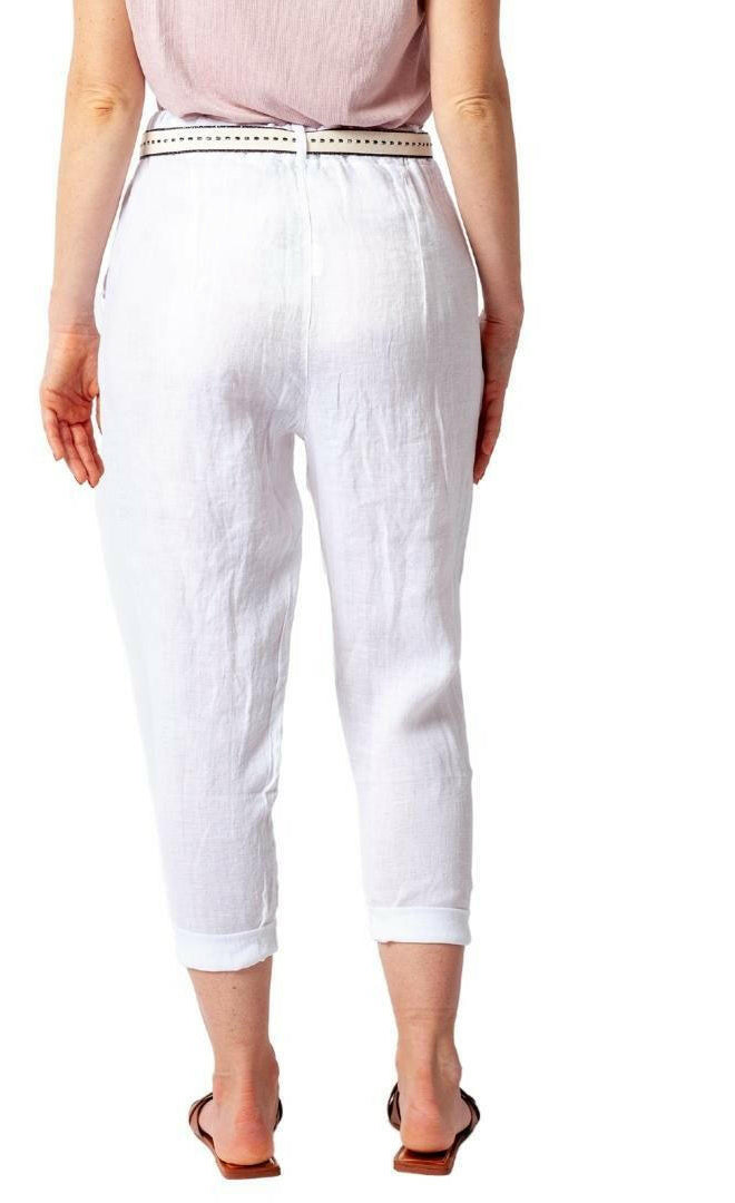Vera May Annucci Soft 100% Italian Linen Pant.
