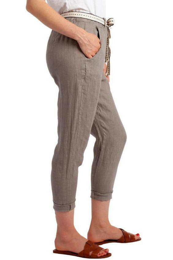 Vera May Annucci Soft 100% Italian Linen Pant.