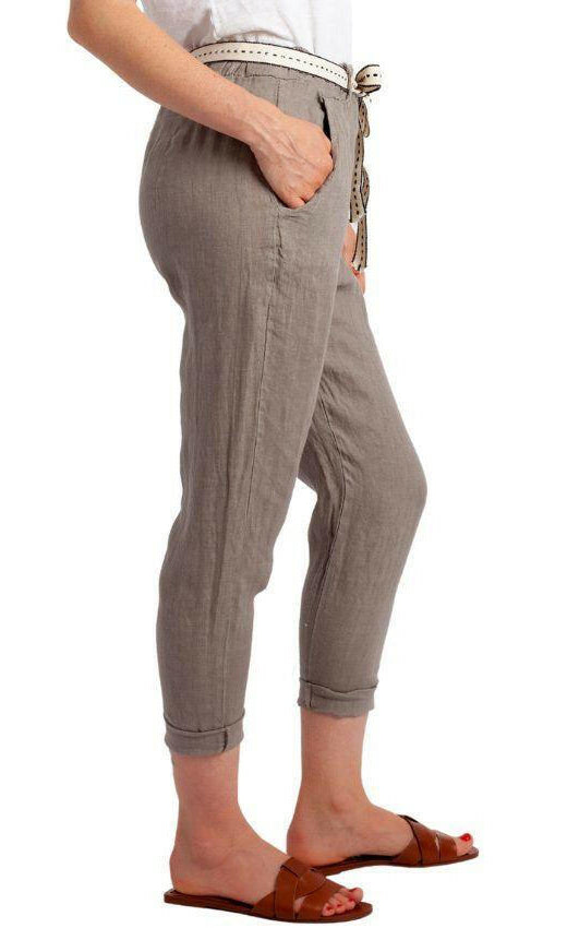 Vera May Annucci Soft 100% Italian Linen Pant.