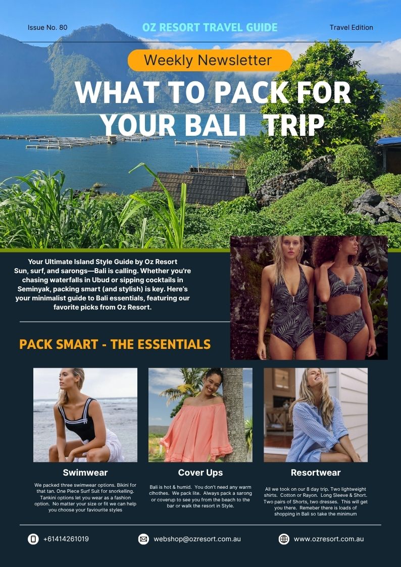 What to Pack For Your Bali Trip.