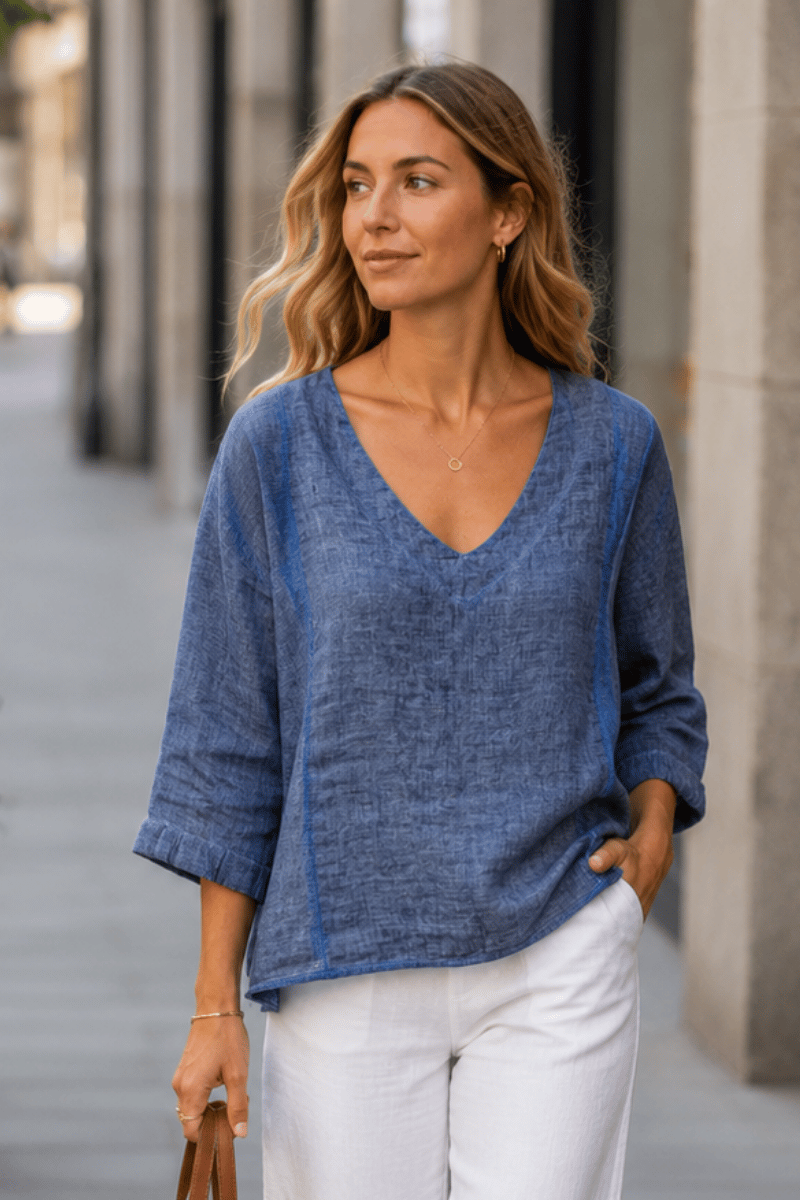 Italian Linen Tops | Shirts & Blouses | OZ RESORT