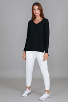 3rd Story Barwon Tee 100% French Cotton Black.