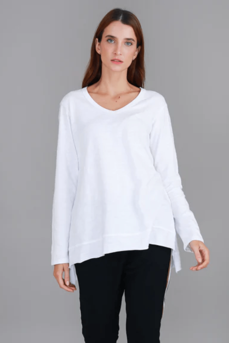 3rd Story Barwon Tee 100% French Cotton White.