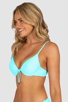 Baku BRA079RCE Rococco Booster Bikini Bra Top - Arctic Blue_2