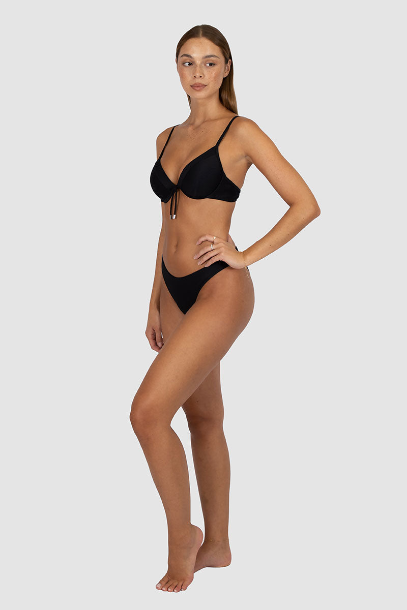 Baku BRA079RCE Rococco Booster Bikini Bra Top - Nero_5