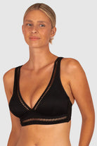 Baku BRA565RCE Rococco D/DD Cup Longline Bikini Bra Top - Nero_2