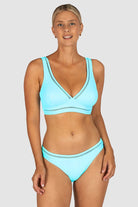 Baku BRA565RCE Rococco D/DD Cup Longline Bikini Bra Top - Arctic Blue_4