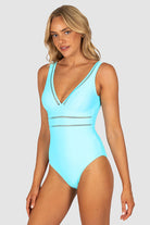 Baku M785RCE Rococco Longline One Piece Swimsuit - Arctic Blue_2