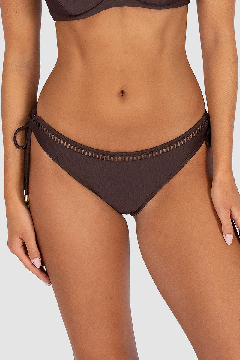 Baku PANT704RCE Rococco Tie Hipster Bikini Bottom - Cocoa_1