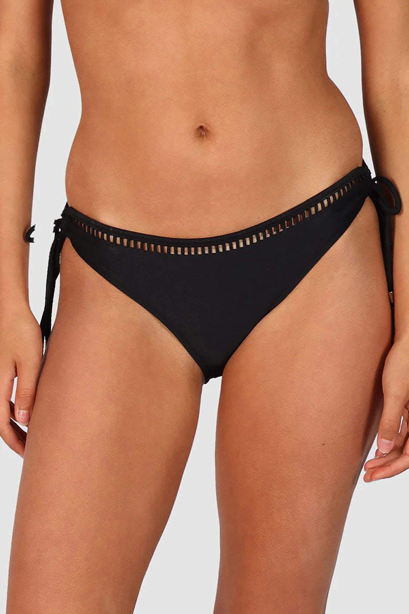 Baku PANT704RCE Rococco Tie Hipster Bikini Bottom - Nero_1