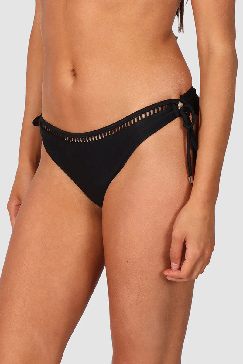 Baku PANT704RCE Rococco Tie Hipster Bikini Bottom - Nero_2