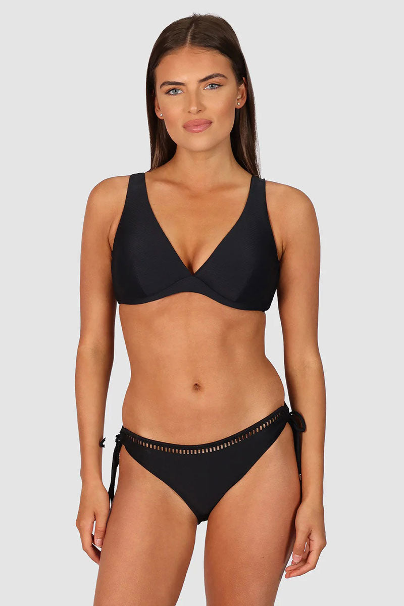 Baku PANT704RCE Rococco Tie Hipster Bikini Bottom - Nero_4