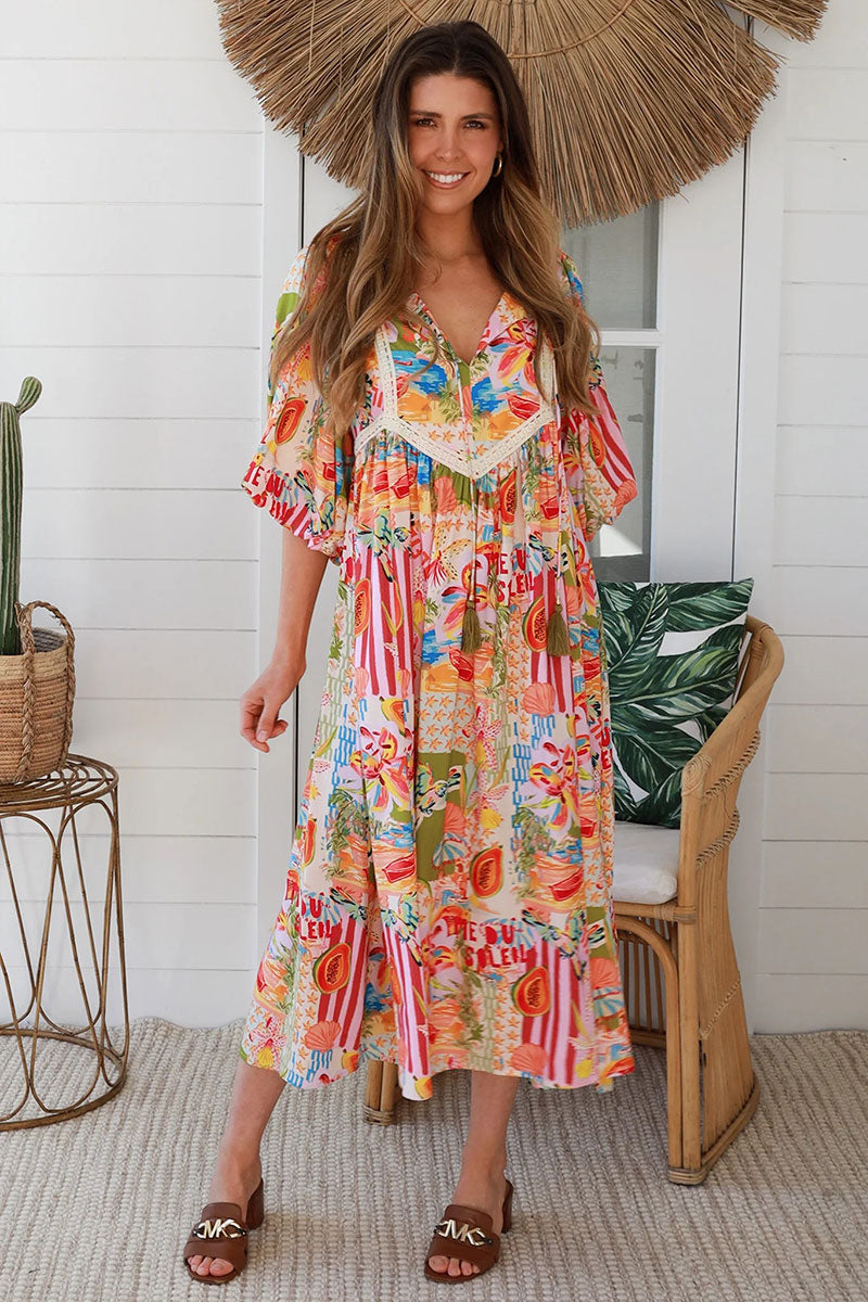 CP0107SPCROSS-2 Juliana Midi Dress - 1