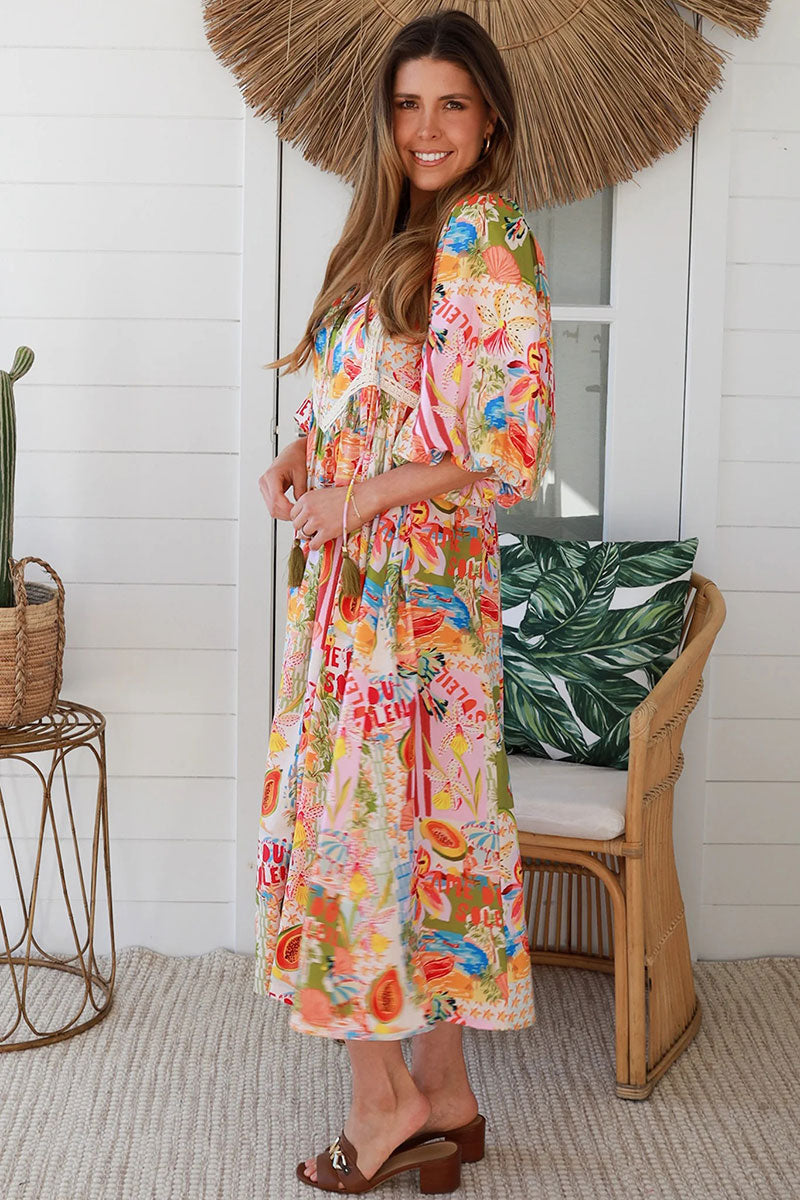 CP0107SPCROSS-2 Juliana Midi Dress - 5