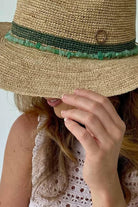 Sundaise Chelsea Panama Raffia - Emerald.