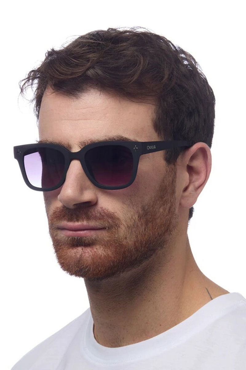 Okkia Giovanni Sunglasses - Black and Grey