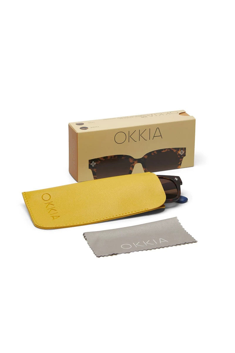 Okkia Giovanni Sunglasses - Havana and Blue