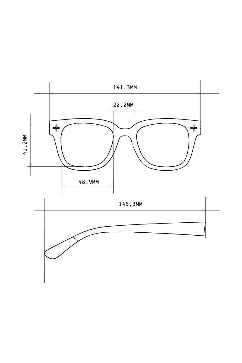 Okkia Giovanni Sunglasses - Havana and Blue