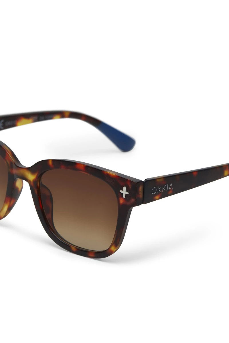 Okkia Giovanni Sunglasses - Havana and Blue