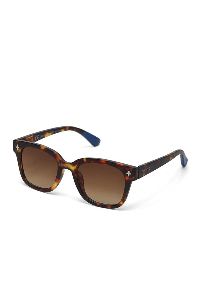 Okkia Giovanni Sunglasses - Havana and Blue