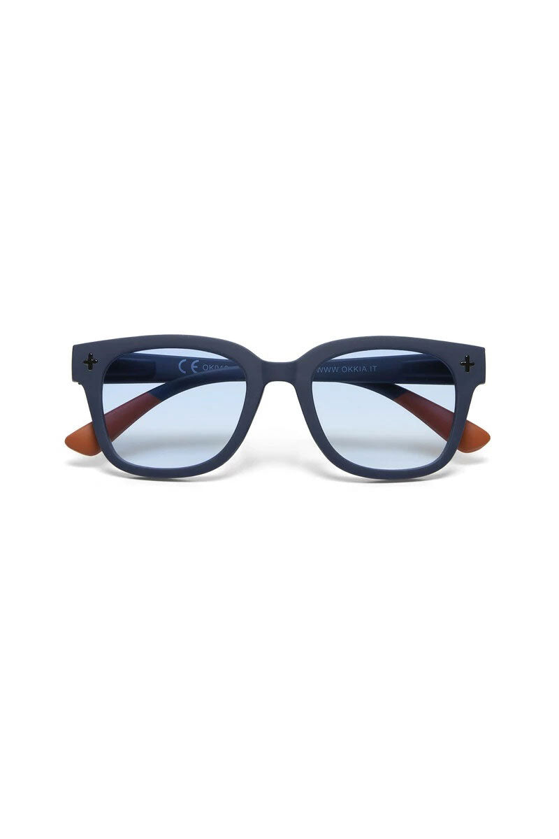 Okkia Giovanni Sunglasses - Midnight (blue lenses)