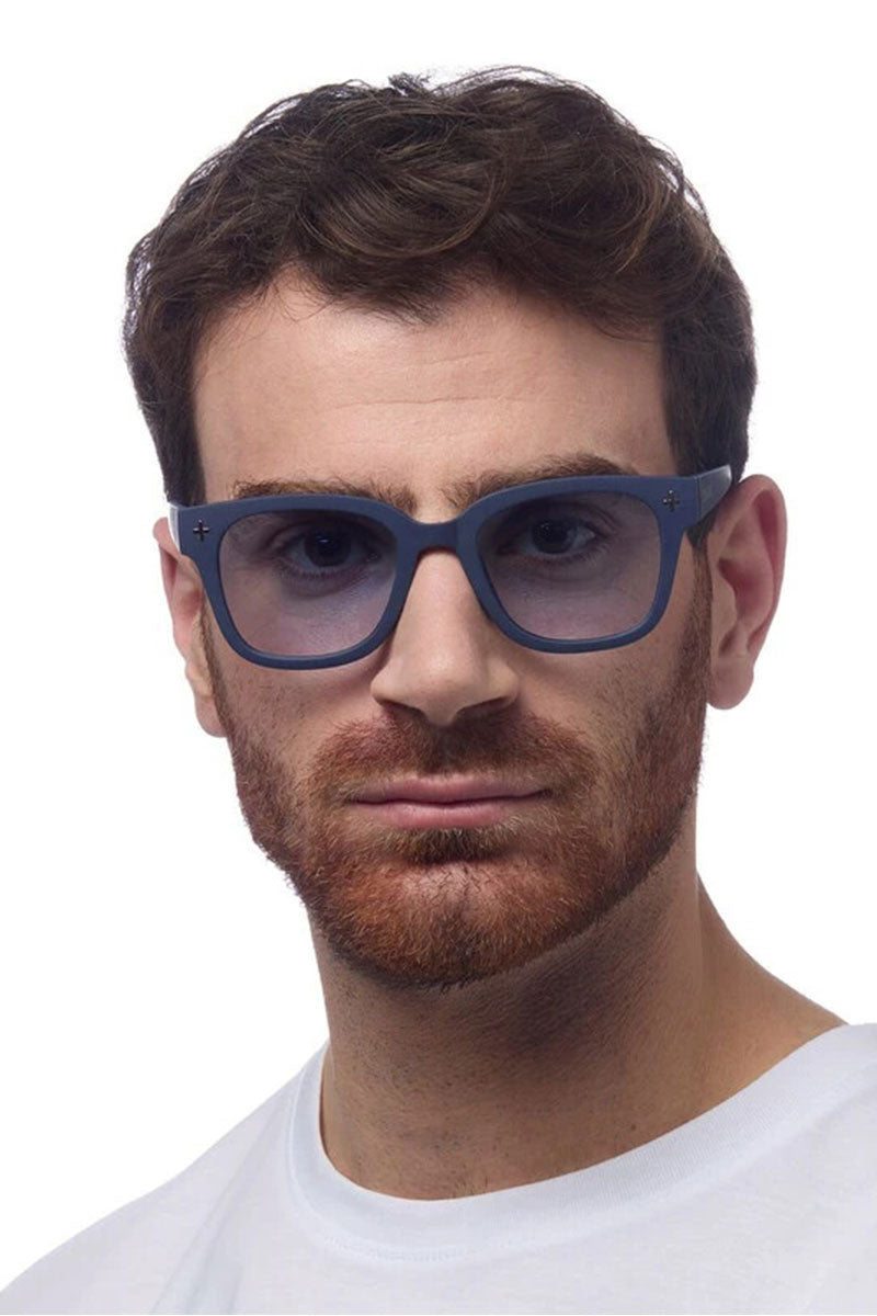 Okkia Giovanni Sunglasses - Midnight (blue lenses)