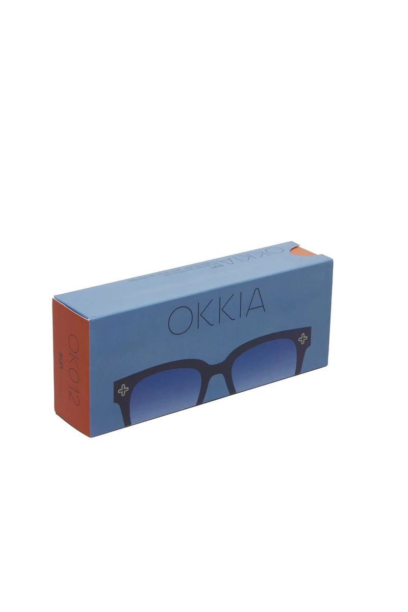 Okkia Giovanni Sunglasses - Midnight (blue lenses)