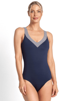 Jantzen Anchor Stripe EF Framed One Piece Multi.