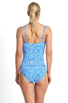 Jantzen Bazaar E/F Scoop One Piece - Blue_4