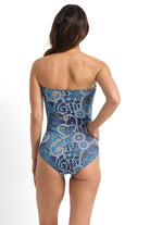 Jantzen Desert E/F Bandeau One Piece - Navy_4