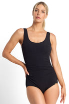 Jantzen Fierce Pintuck Mastectomy One Piece - Black_1