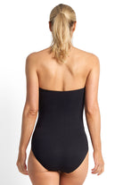 Jantzen Fierce Ruched Bar Bandeau One Piece - Black_2
