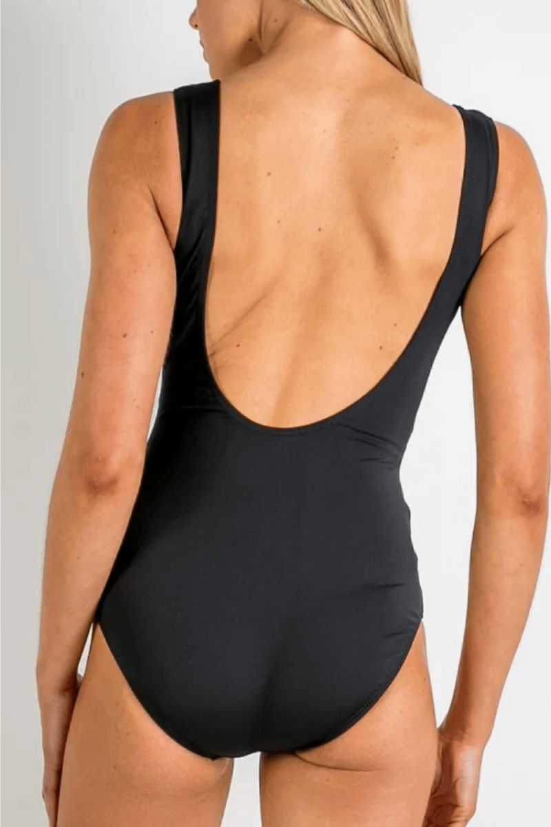 Jantzen Heritage Classic Sash Surplice One Piece - Black.